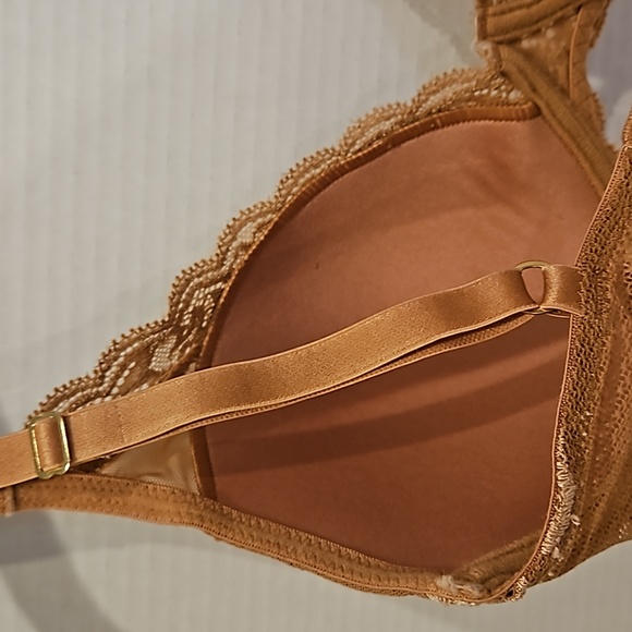 Natori | NWOT Women's Cinnamon Feathers Contour Plunge Lace Bra Sz 30DDD - Picture 6 of 8